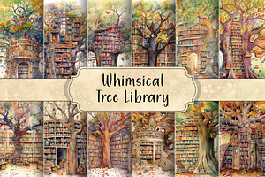 Whimsical Tree Library