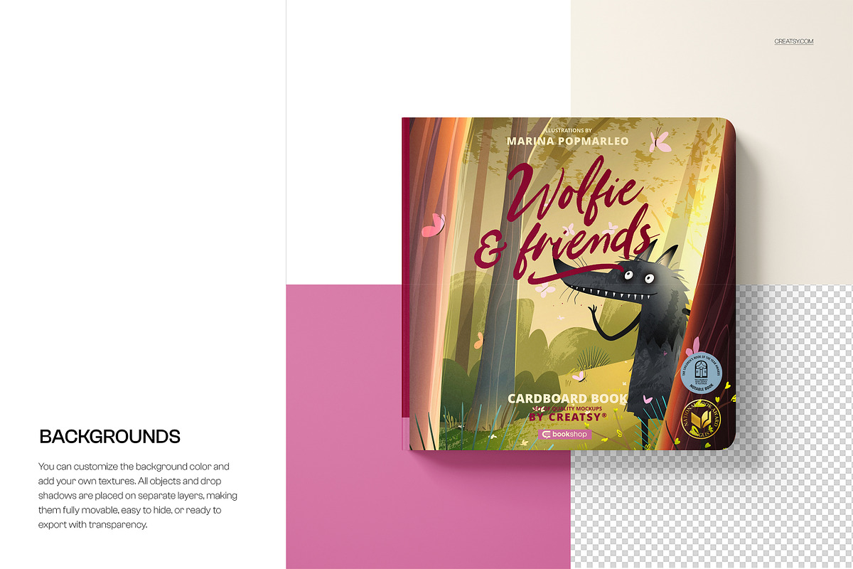 Cardboard Baby book Mockup Set, a Books & Magazine Mockup by creatsy5 (Photo 12 of 14)