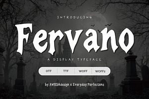 Fervano | Gothic Display Font