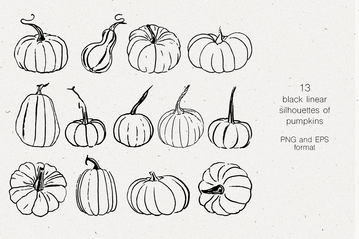 Pumpkins. Graphic collection, an Object Graphic by Vera●Suleimanova (Photo 5 of 14)