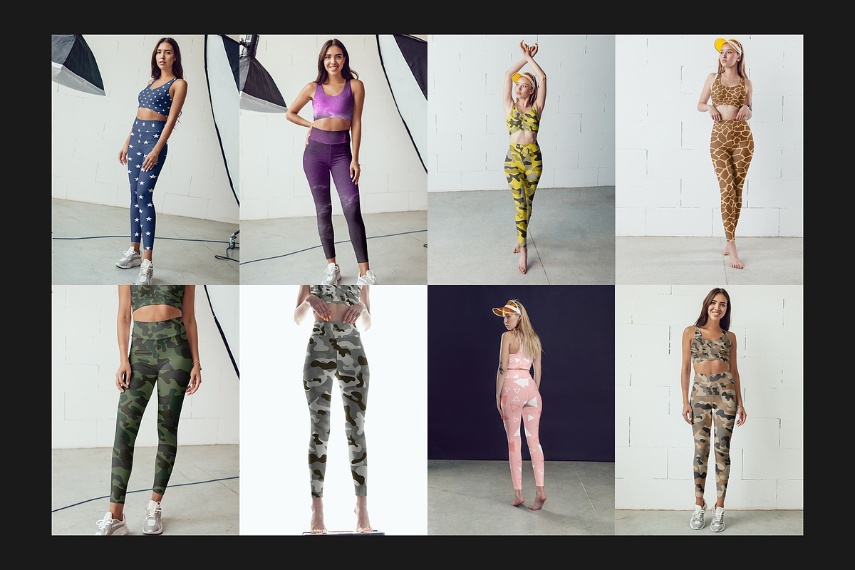 100 Leggings Mock-Up Set, a Bottom Mockup by Freeman Studio (Photo 12 of 24)
