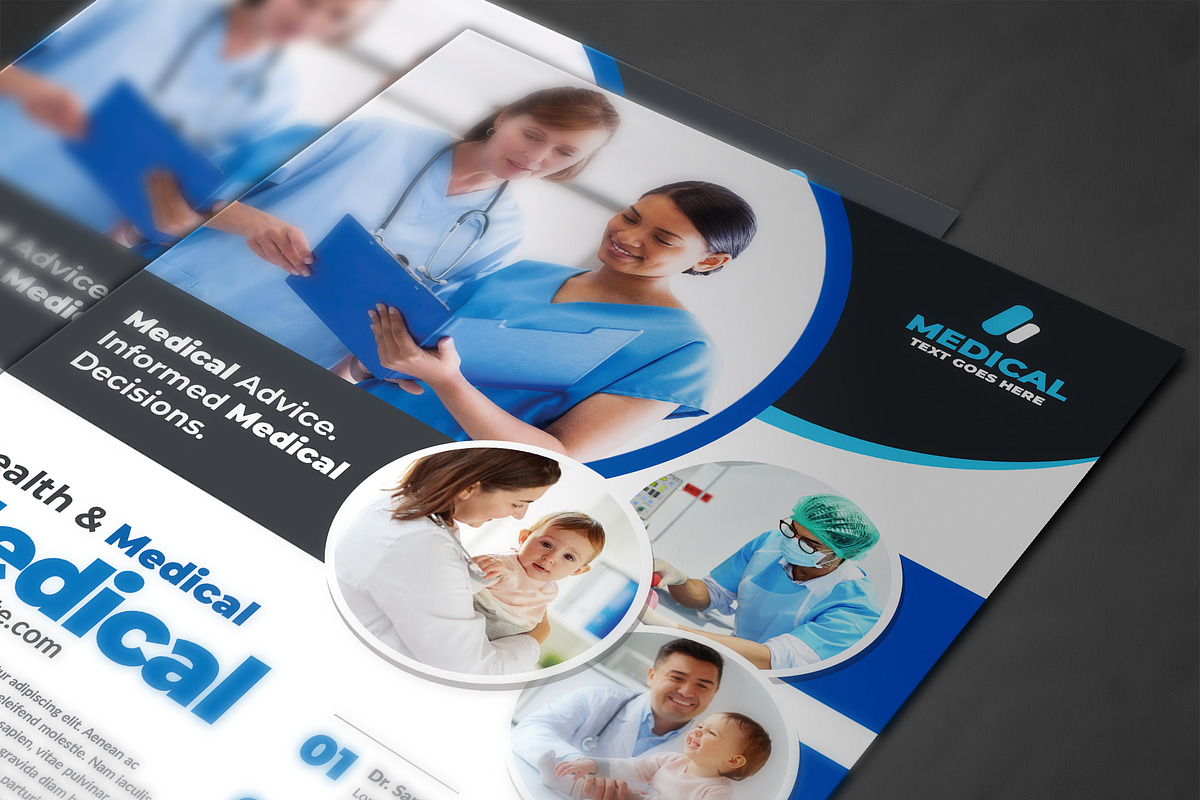 Health & Medical Doctors Flyer, a Flyer Template by AfzaalGraphics (Photo 4 of 4)