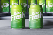 Tin Can Beverage Mockup, a Packaging Mockup by SLAB! Design (Thumbnail 7 of 7)