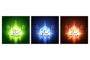 Eid Mubarak Greeting Cards, a Decorative Illustration by Lianella's Shop (Thumbnail 2 of 2)