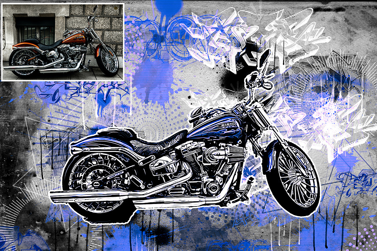 Vector Pop Art Photoshop Action, an Action Add-On by Studio Retouch (Photo 4 of 15)