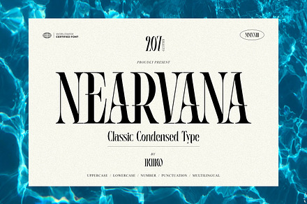 Nearvana - Classic Condensed Type, a Serif Font by ikiiko