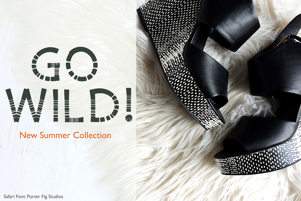 Safari Playful Display Font Typeface preview 4