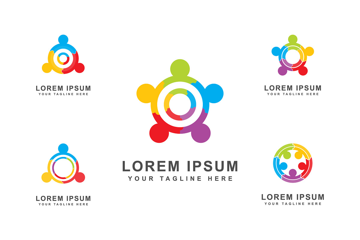 Community creative logo collection, a Branding & Logo Template by Saba Vector