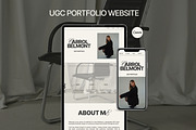 UGC Portfolio Canva website, a Landing Page Template by Studio Suvelle (Thumbnail 1 of 8)