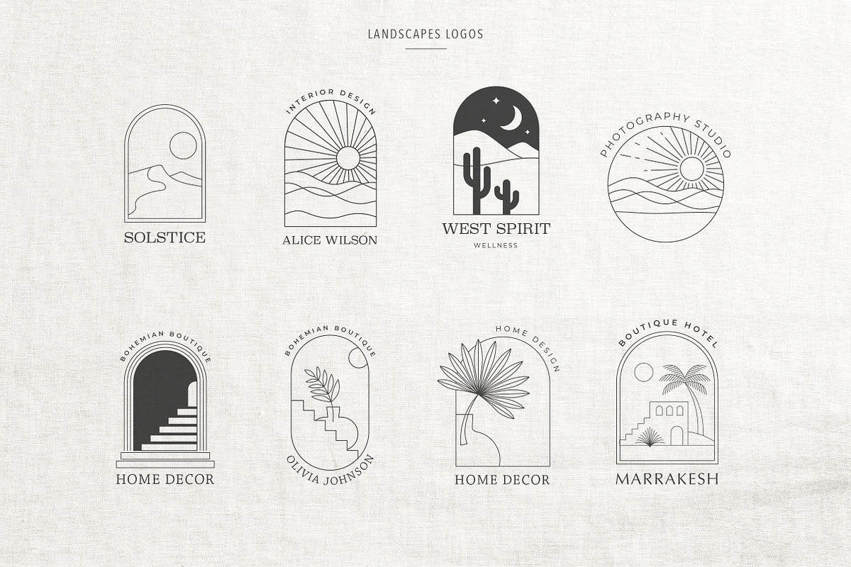 Bohemian Minimal Logos collection, a Branding & Logo Template by Marish (Photo 6 of 13)