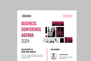 Conference Agenda, a Flyer Template by MightyDesign (Thumbnail 2 of 8)