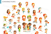 Kids Sports Activity Clipart Bundle, a Sport Illustration by Bubert Art (Thumbnail 3 of 4)