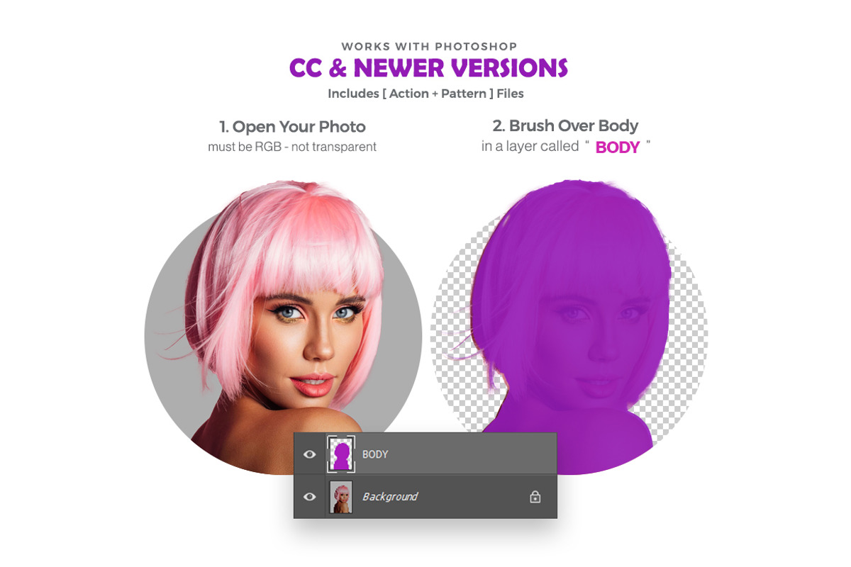 B&W Vector Painting Photoshop Action, an Action Add-On by iHemalaya (Photo 2 of 4)