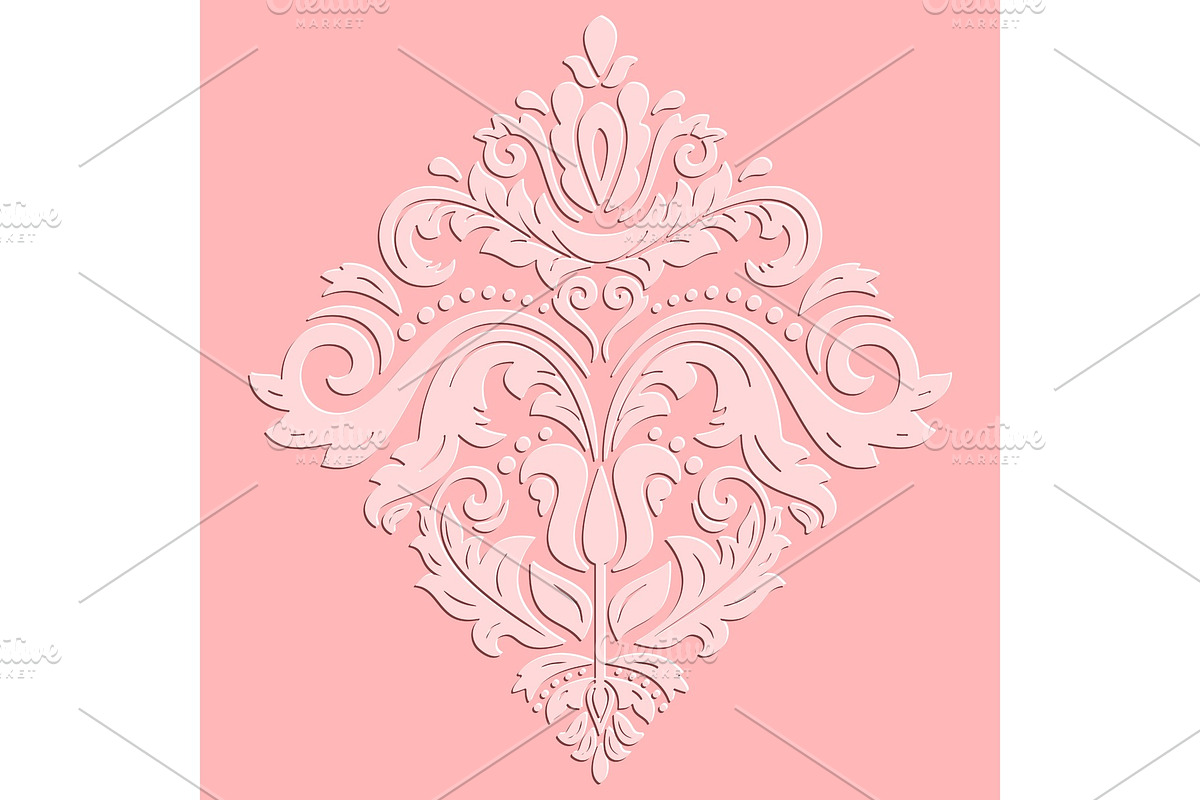 Oriental Vector Pattern With 3D, a Decorative Illustration by FineArtStudio (Photo 1 of 3)