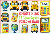 Smart Kids Exploring Math, an Object Graphic by Designs_River (Thumbnail 1 of 13)