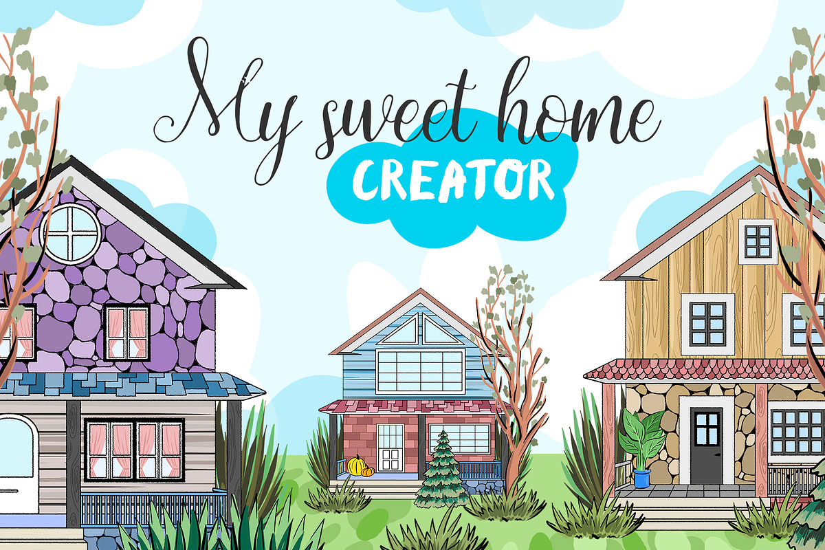 My Sweet Home Creator, a Decorative Illustration by Alina Sh (Photo 1 of 5)