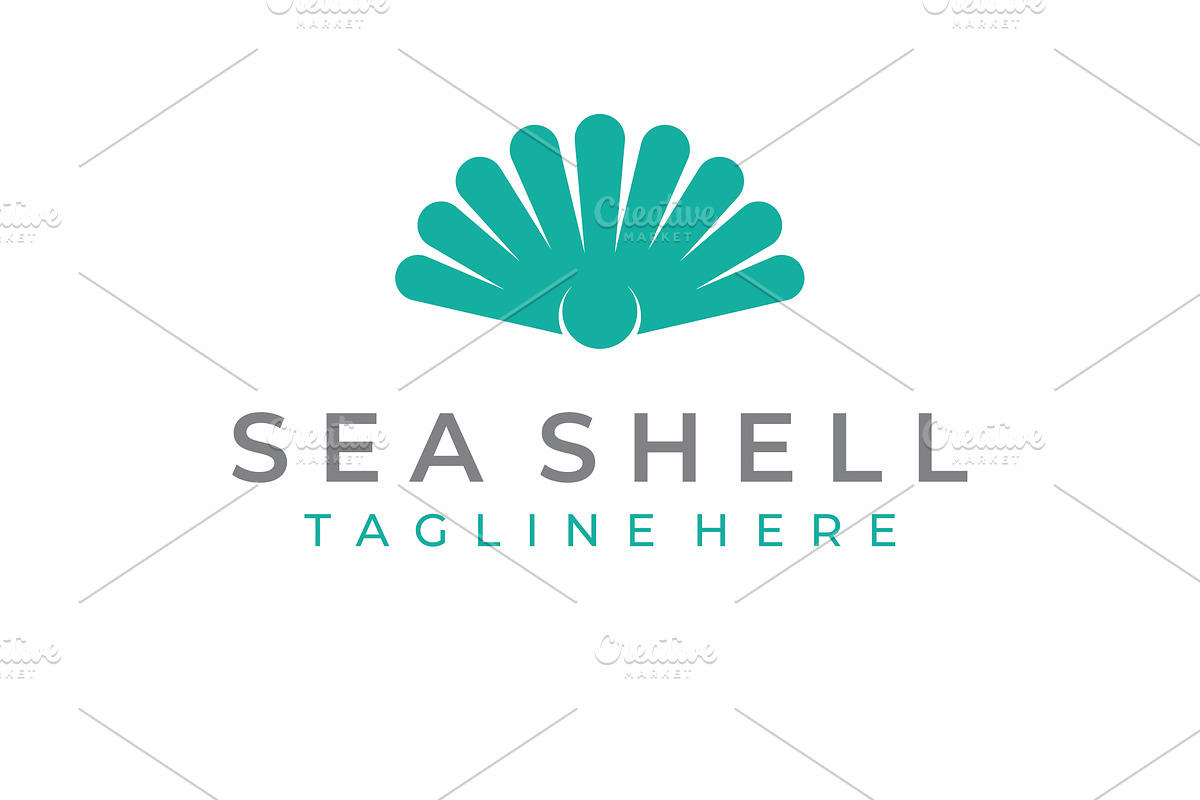 Pearl sea shell logo, with vector, a Branding & Logo Template by LOGOCREATIVE