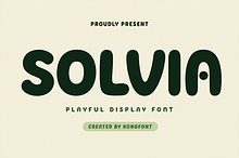 Solvia-Playful Rounded Display Font