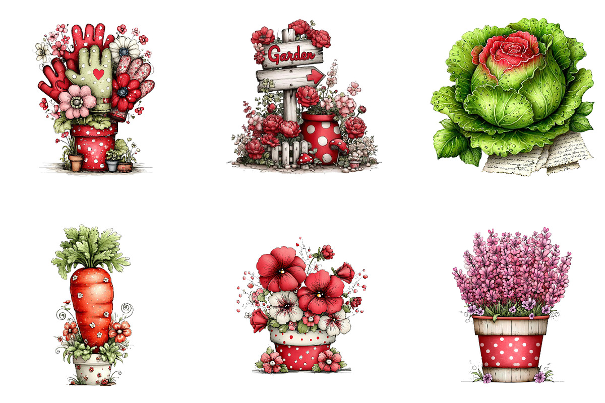 Watercolor Spring Clipart, an Illustration by CreationArt (Photo 5 of 7)