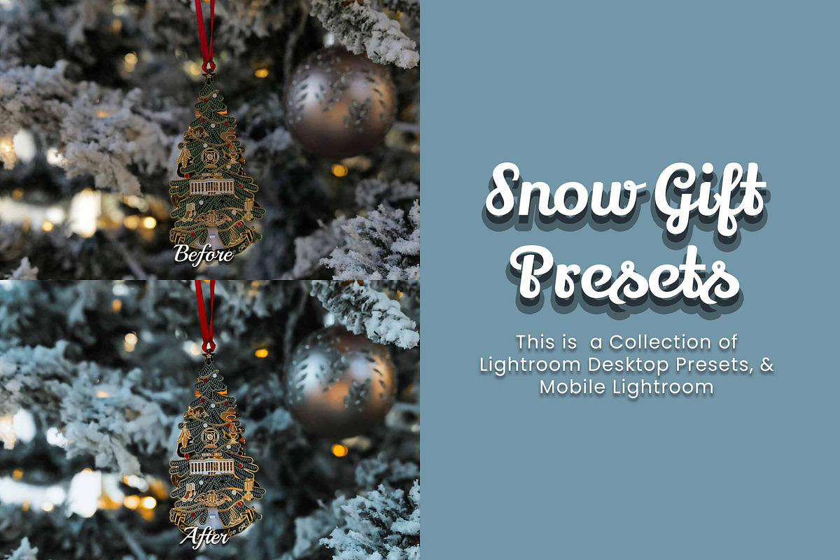 30 Snow Gift Lightroom Bundle, a Preset Add-On by 3Motional (Photo 10 of 11)
