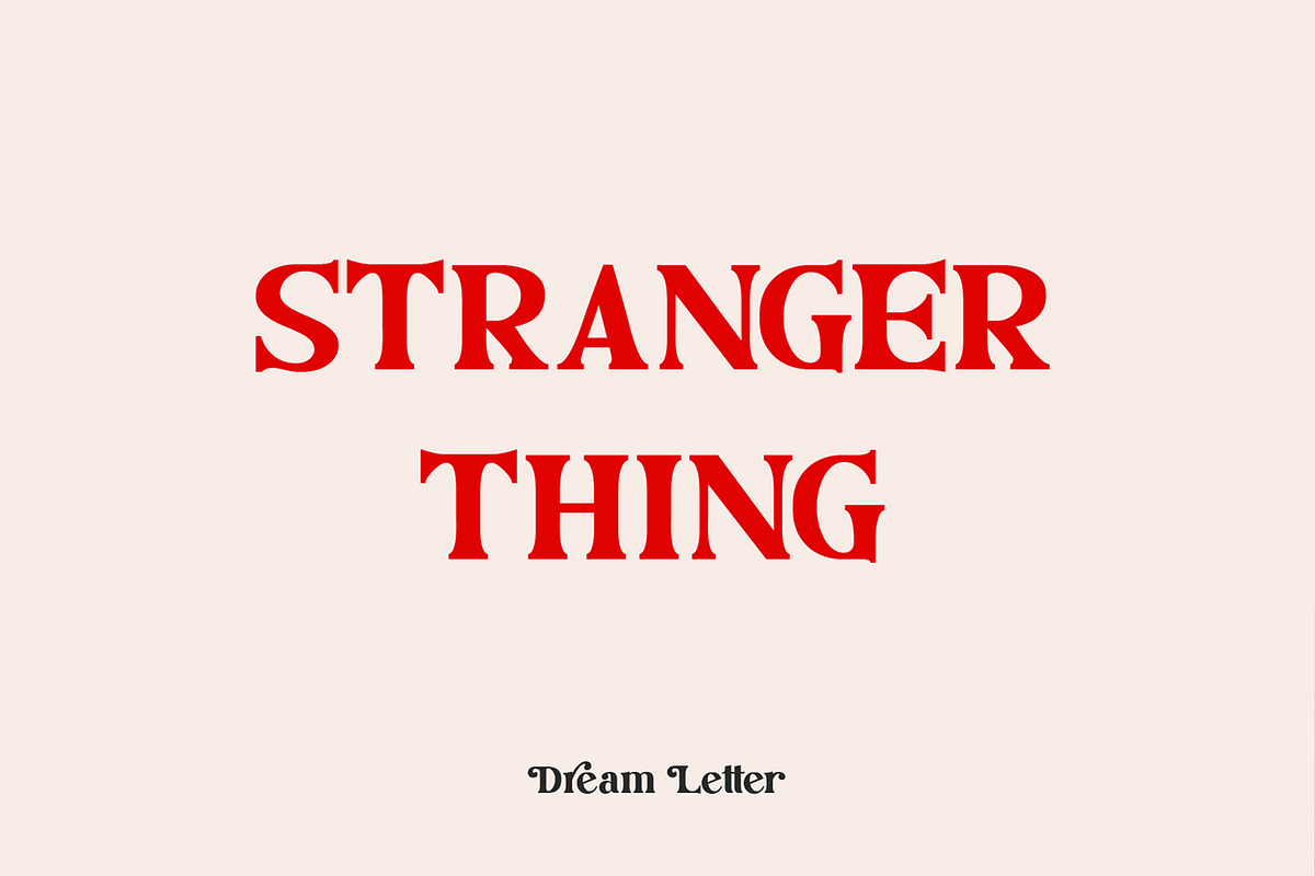 Dream Letter, Serif Font preview 7