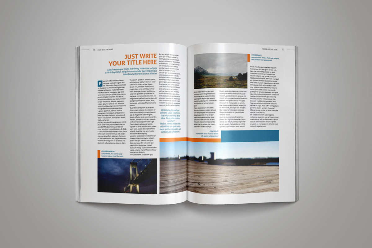 InDesign Magazine Template, a Magazine Template by Indotitas (Photo 8 of 11)