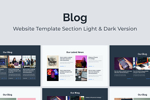 Web Blog Or News Section Template