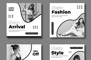 Fashion Social Media Post Banners, a Social Media Template by MightyDesign (Thumbnail 3 of 7)