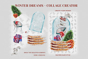 Winter Christmas - Collage creator, an Illustration by Pachel (Thumbnail 1 of 15)