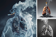 No Smoking Concept, a Background Graphic by Printable Treasure (Thumbnail 3 of 3)