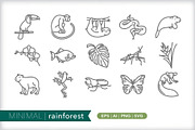 Animal 8-pack icon bundle, an Outline Icon by Picture Window (Thumbnail 7 of 9)