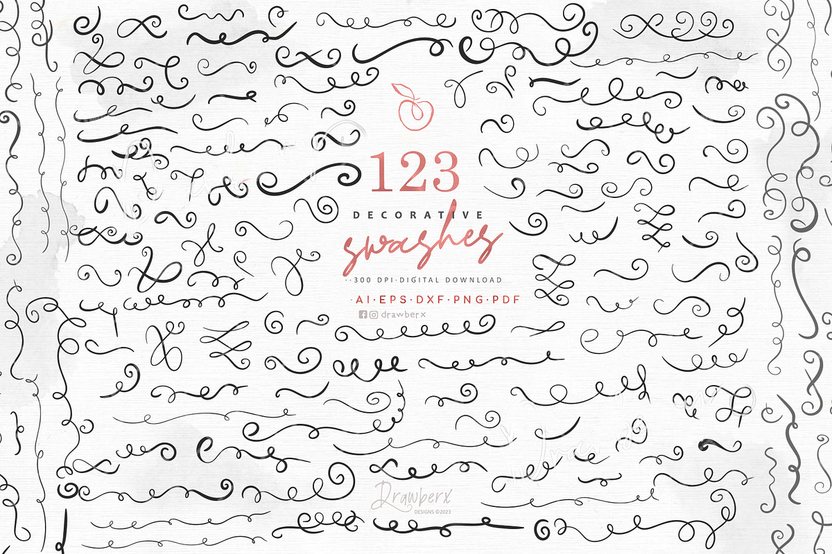 Swashes Svg / Squiggle Underline 016, a Graphic by Drawberx