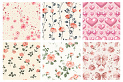 Coquette Seamless Patterns, an Illustration by DreamArtGraphic (Thumbnail 2 of 5)