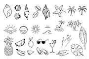 Summertime hand drawn Elements, a Texture Illustration by Annakaroline (Thumbnail 7 of 7)