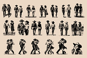 Vintage Retro Rodeo illustrations, an Object Illustration by Nocturnal Wolf (Thumbnail 11 of 17)