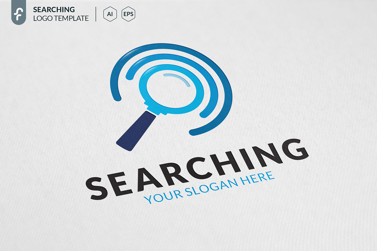 Searching Logo, a Branding & Logo Template by ft.studio
