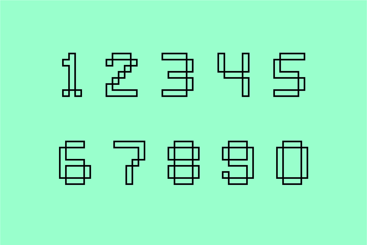 Bitless "Techno Square" Font preview 4