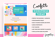 Colorful Wordpress Theme, a WordPress Template by Design Pixie (Thumbnail 2 of 8)