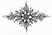 Black Mandala Art Pattern, an Illustration by musafir_fashion (Thumbnail 7 of 9)