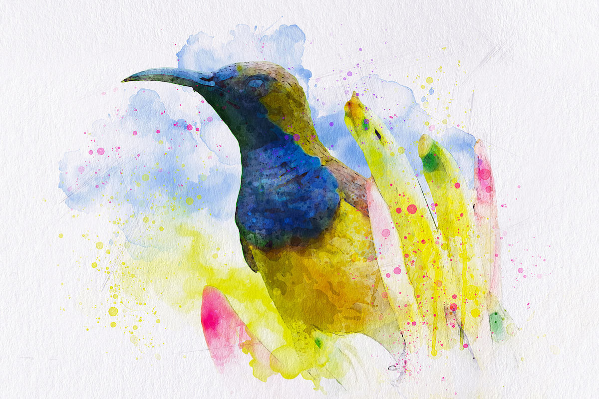 Watercolor Painting Photo Effect, a Brushes & More by INTENTFX (Photo 10 of 12)