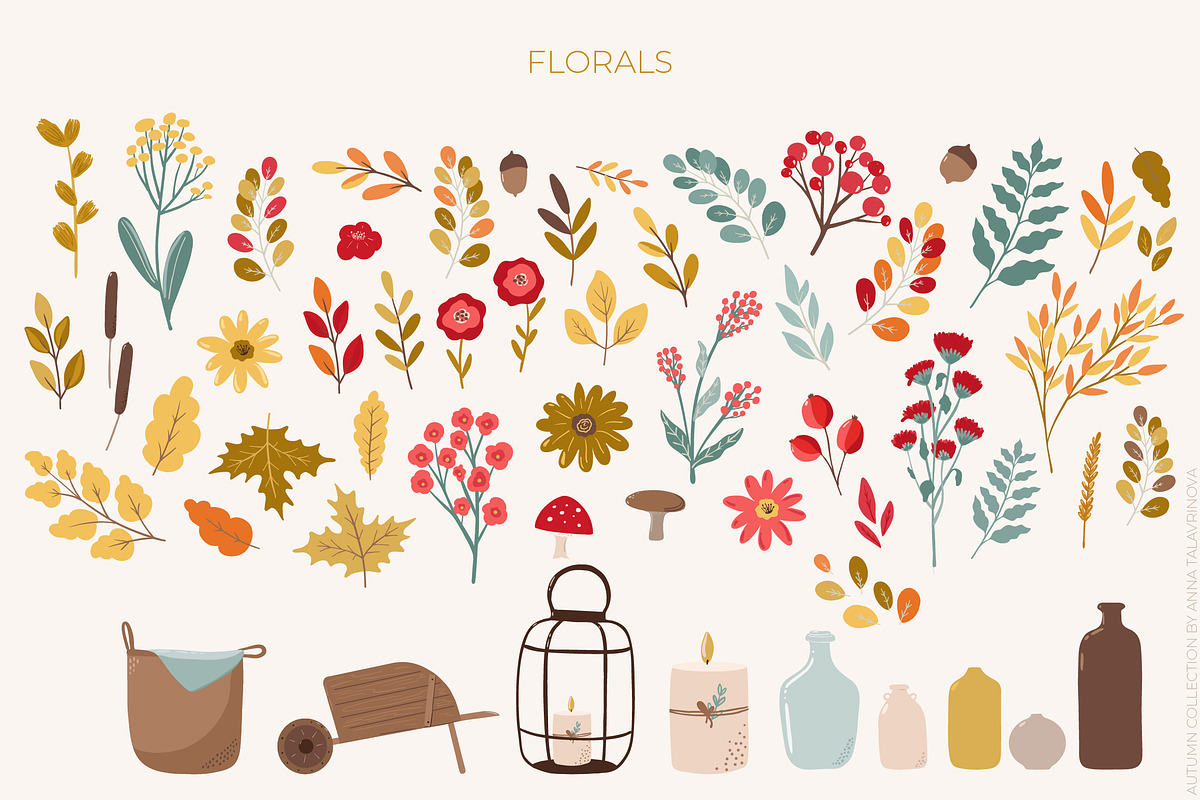 Autumn mood patterns&clipart bundle, a Food Illustration by Cozy pattern shop (Photo 8 of 10)