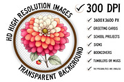 Whimsical Spring Dahlia Flower Png, an Illustration by Craft Nest (Thumbnail 2 of 11)