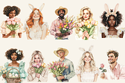 Sunny Easter Day Clipart, an Illustration by NadiaTheronArt (Thumbnail 4 of 5)