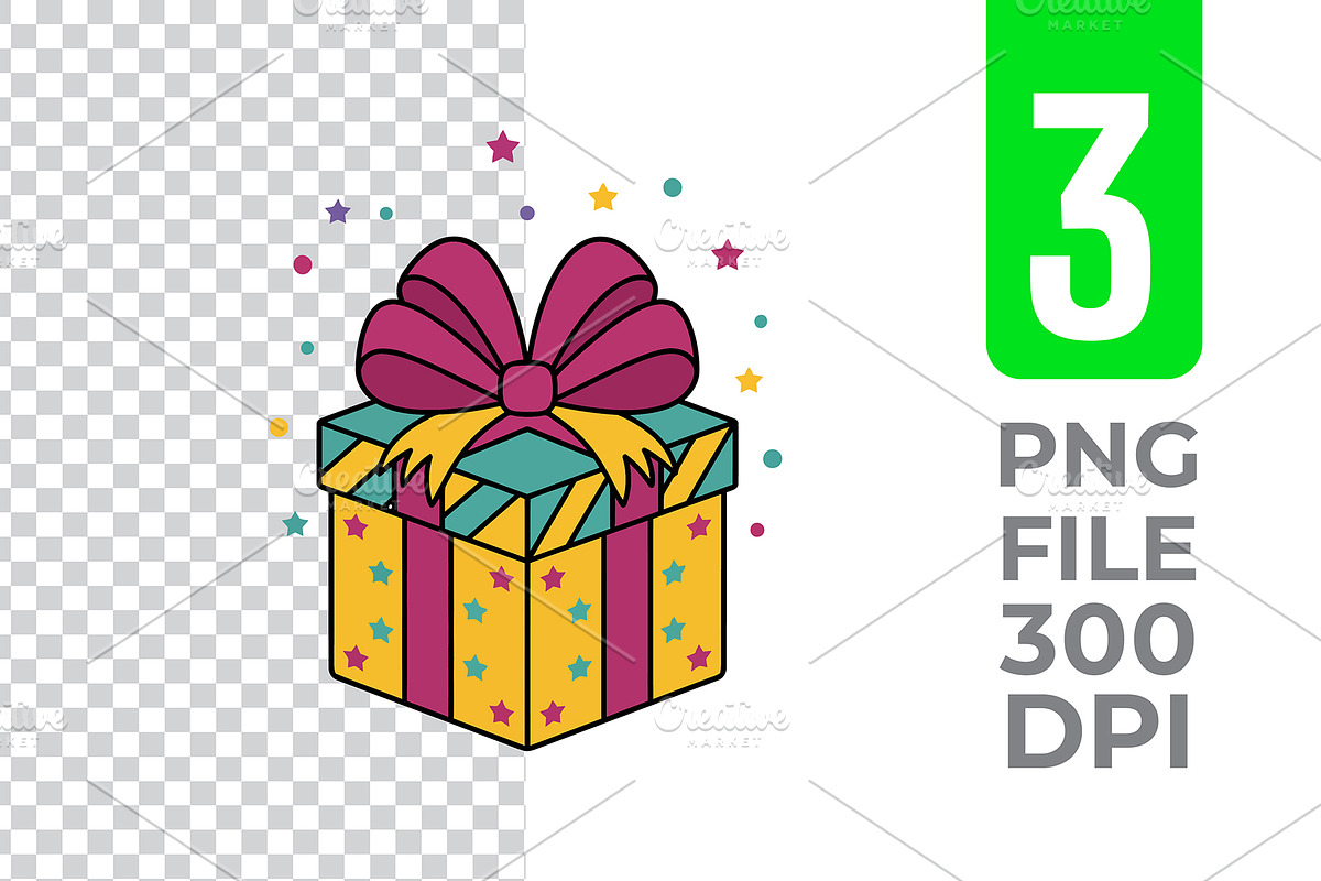 Gift Box Vector Trio Pack, an Object Graphic by Artonix (Photo 3 of 3)