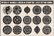 Circular Geometric Laser Cutting Bun, an Object Graphic by BIPLOB EXPERT (Thumbnail 1 of 17)
