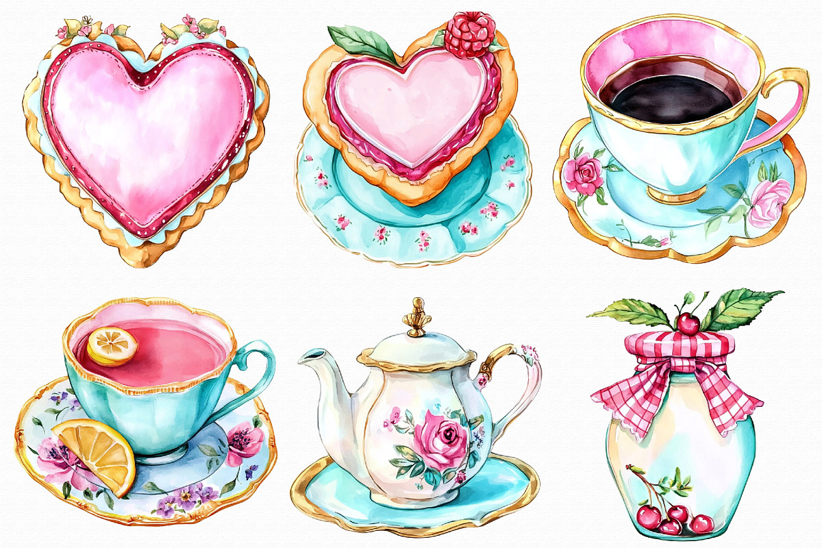 Watercolor Cute Baking Clipart, an Illustration by Libby Wishes (Photo 5 of 5)