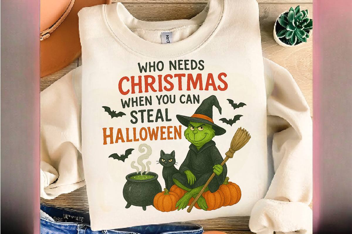 Merry Christmas Green Monster Png, an Illustration by DreamArtGraphic (Photo 1 of 5)