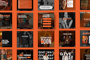 Black & Orange Social Media Template, a Social Media Template by My Template Studio (Thumbnail 7 of 19)
