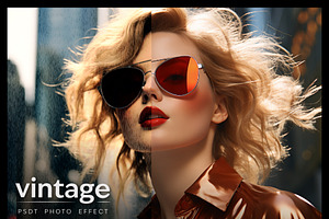 Retro Film Grain Photo Effect, a Brushes & More by studiogstock