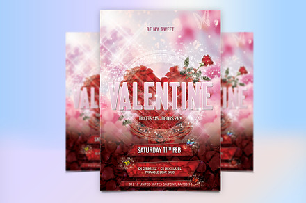 Valentine's Day Flyer Template